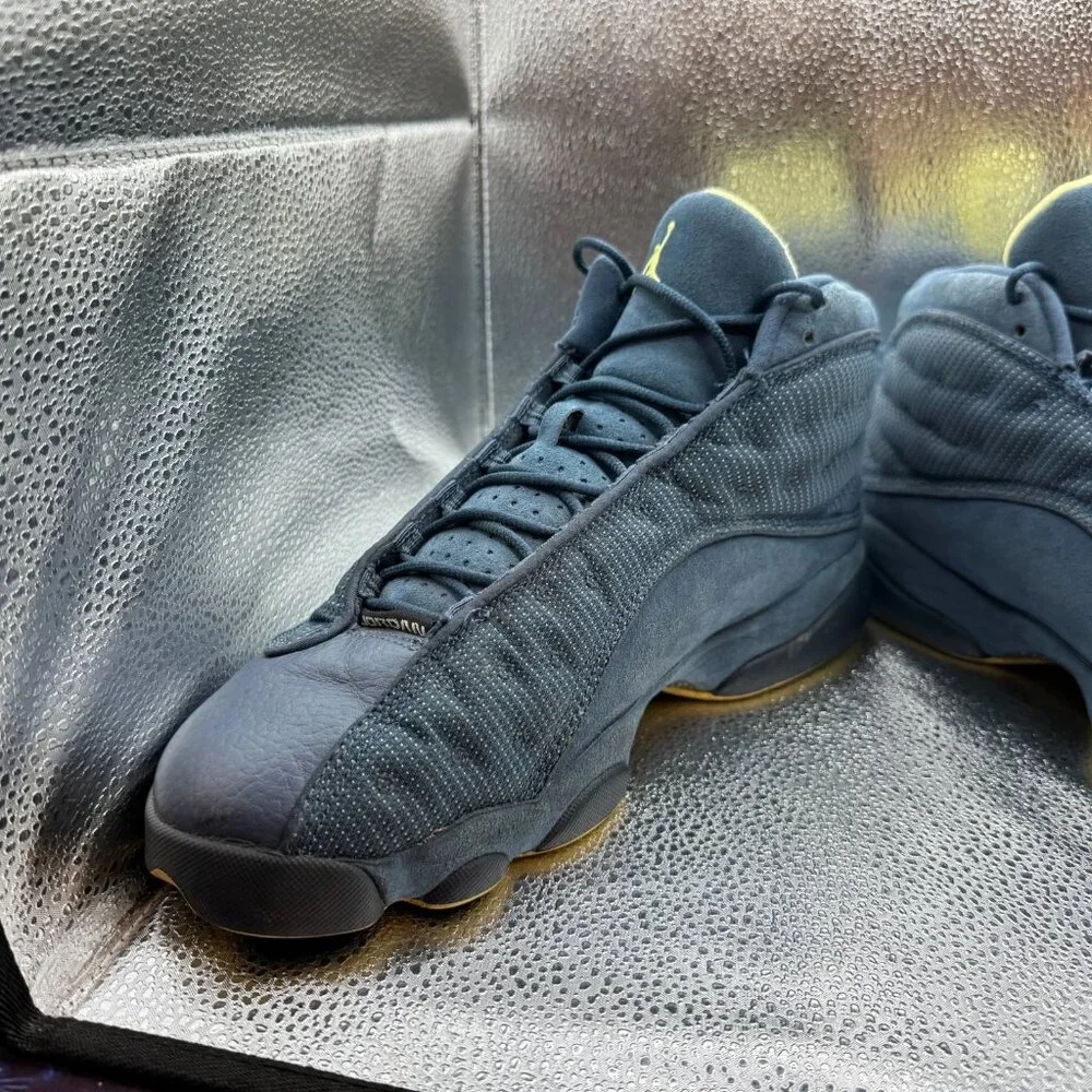 Size 10.5 - Air Jordan 13‎ Retro Squadron Blue Mens Leather Shoes 414571-405